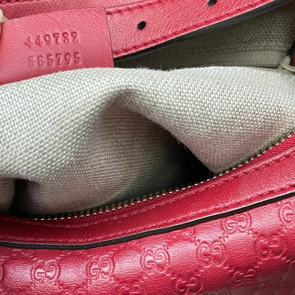 Gucci pre owned Microguccissima dark red  hobo - Picture 9 of 14